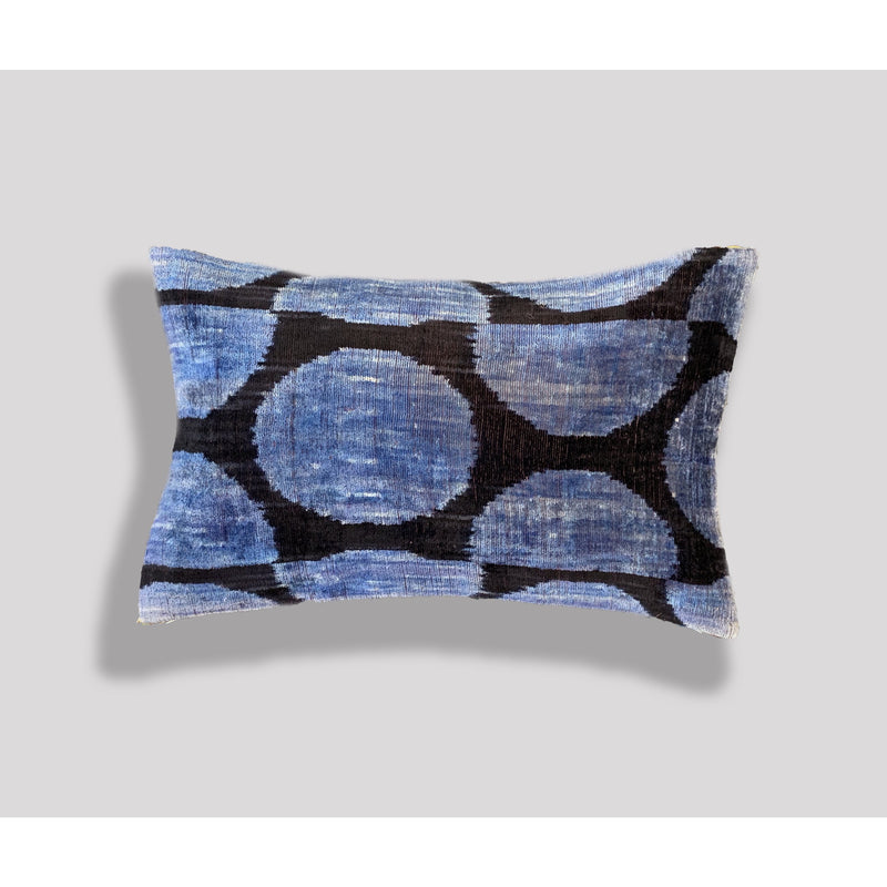 Velvet & Ikat Silk Pillow