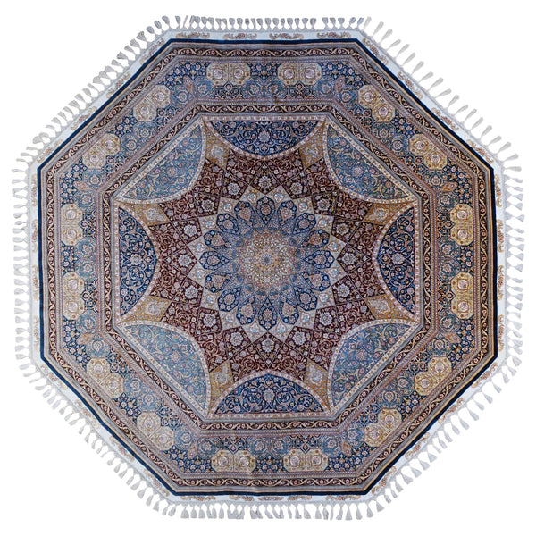 ROJA OCTAGONAL ROYAL SILK AREA RUG