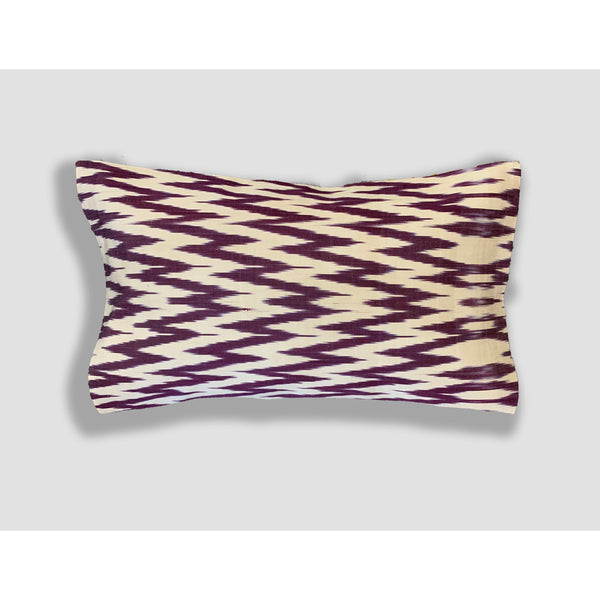 Velvet & Ikat Silk Pillow