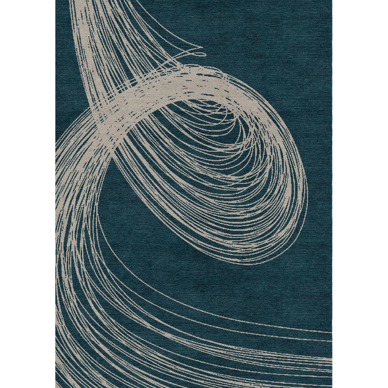 Abstract Swirl Custom Area Rug