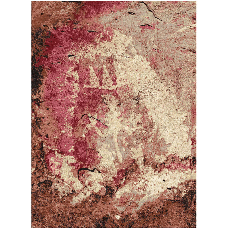 Petroglyph Design Plate Custom Area Rug