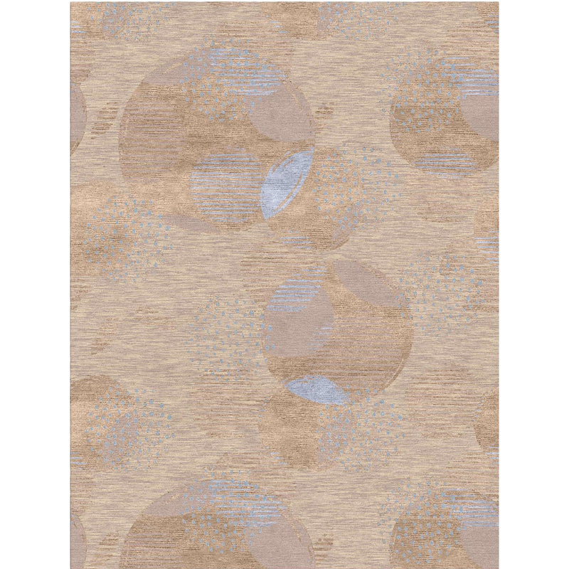 Simple Design Brown Custom Area Rug