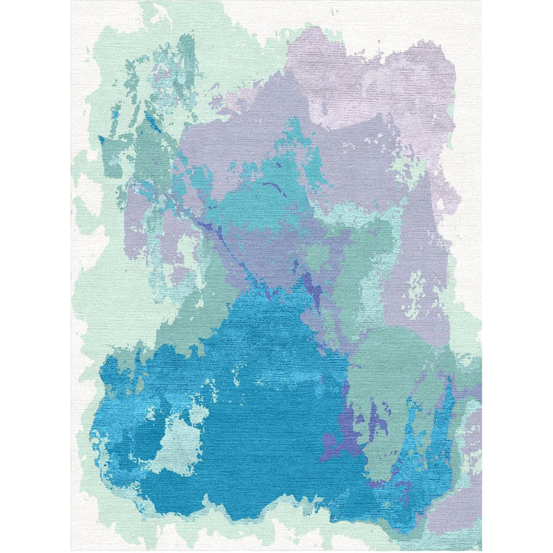Watercolor Design Custom Area Rug